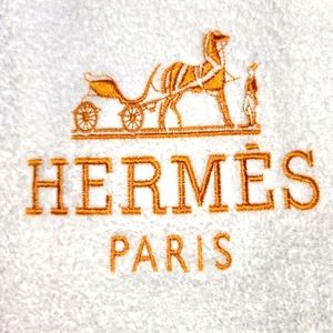 Hermes Embroidered Hand Towel